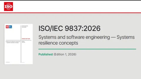 ISO/IEC 9837:2026 uspostavlja zajedničke koncepte za otpornost sistema