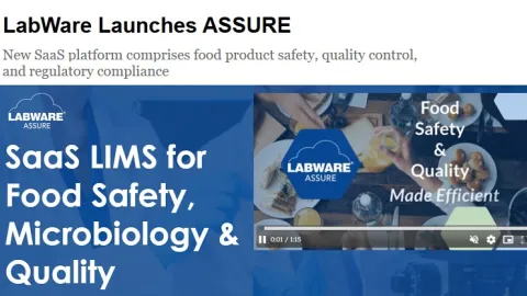 LabWare ASSURE donosi automatizaciju za usklađenost laboratorija za hranu i piće