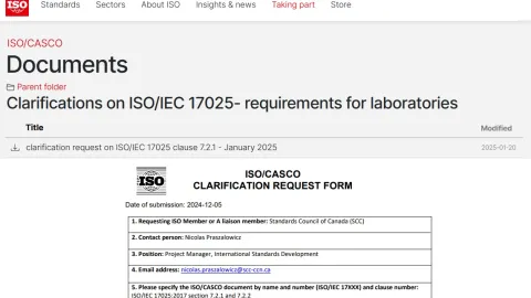 Pojašnjenje ISO 17025: standardne metode ne zahtevaju validaciju osim ako nisu modifikovane