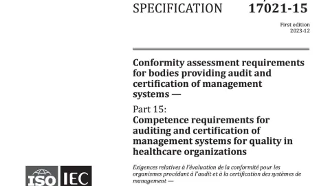 Objavljena tehnička specifikacija ISO/IEC TS 17021-15