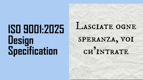 Pogled na specifikaciju dizajna ISO 9001:2025