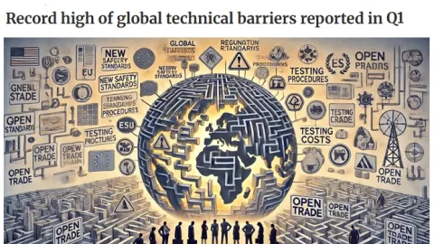 Rekordan skok u tehničkim propisima opterećuje globalnu trgovinu