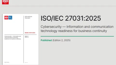 Dugo očekivana revizija ISO 27031 uvodi planiranje kontinuiteta poslovanja ICT-a u digitalnoj eri