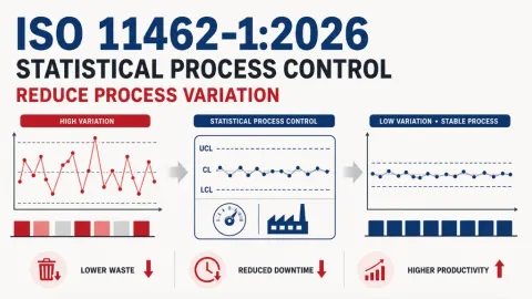 ISO 11462-1:2026 ažurira statističku kontrolu procesa radi smanjenja varijacija procesa