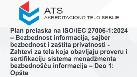 Srbija se usklađuje sa globalnom tranzicijom za standarde sertifikacije bezbednosti informacija