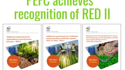 EC odobrava PEFC standarde za usklađenost sa RED II obnovljivim izvorima energije