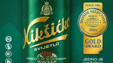 Nikšićko pivo dobilo Monde Selection zlatnu medalju 