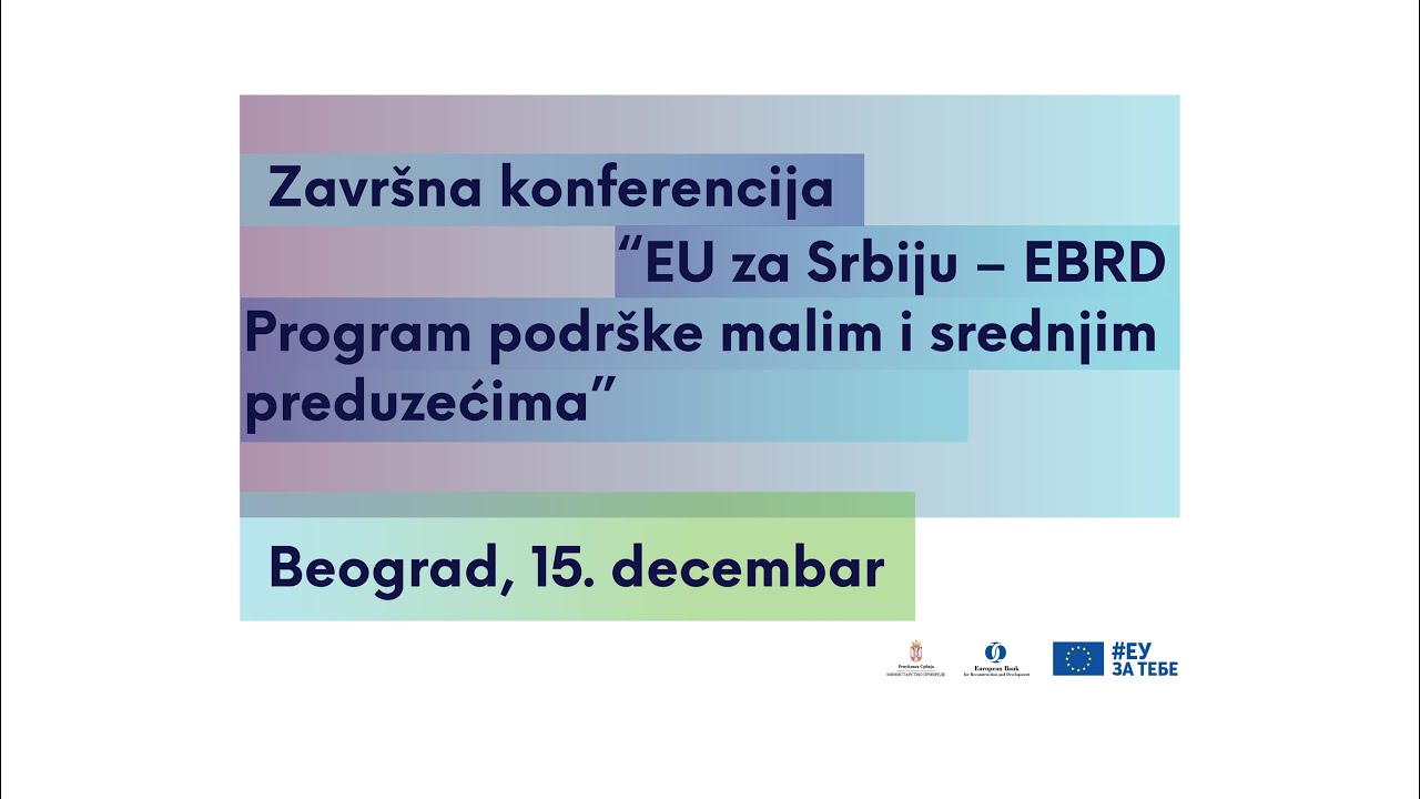EBRD za mala preduzeća program Završna konferencija